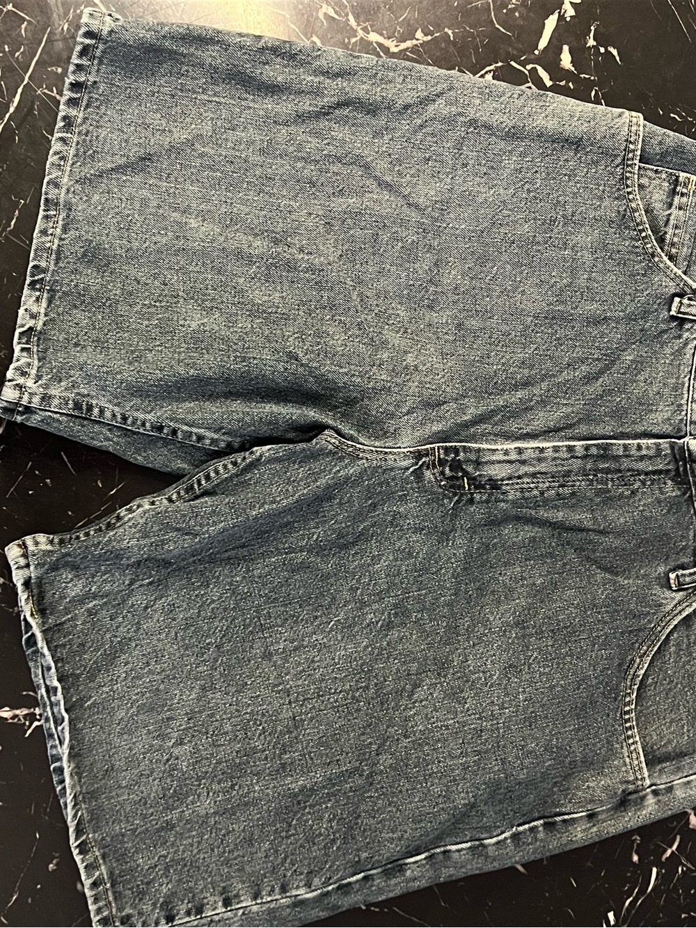 Wrangler Men's Relaxed Fit Denim Shorts - Blue Wash
